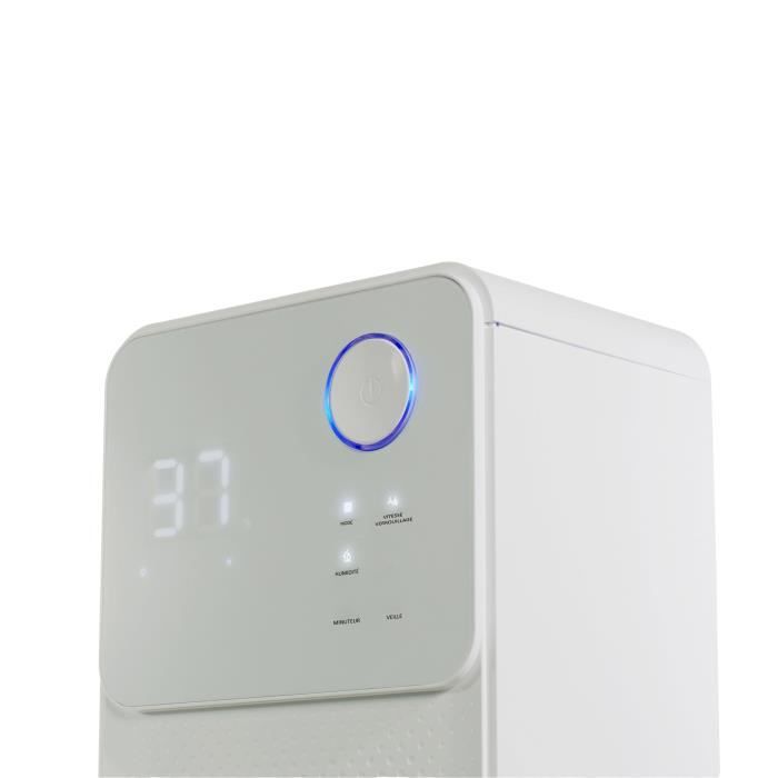 OCEANIC Electric air dehumidifier - Extraction 12 liters / day - Laundry drying - Continuous drainage - LED display