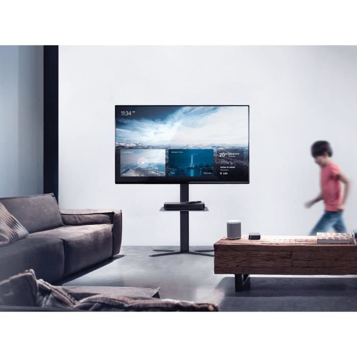 ONE FOR ALL - TV stand 32-70 with shelf Solid Range - Tilt 15° & Swivel 90° - Compatible for screens 32-70''/81-178cm