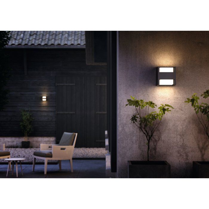 PHILIPS Arbor outdoor wall lamp 2x4,5W 230V - Anthracite