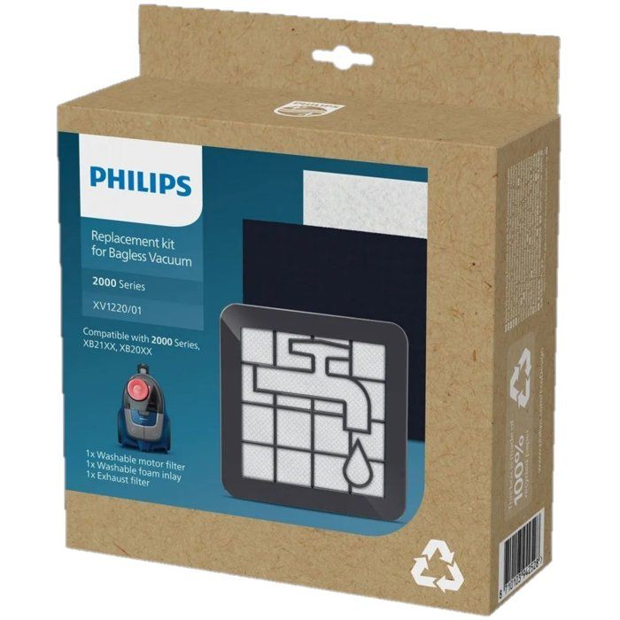 2000 series bagless vacuum cleaner filter replacement kit - PHILIPS XV1220 / 01