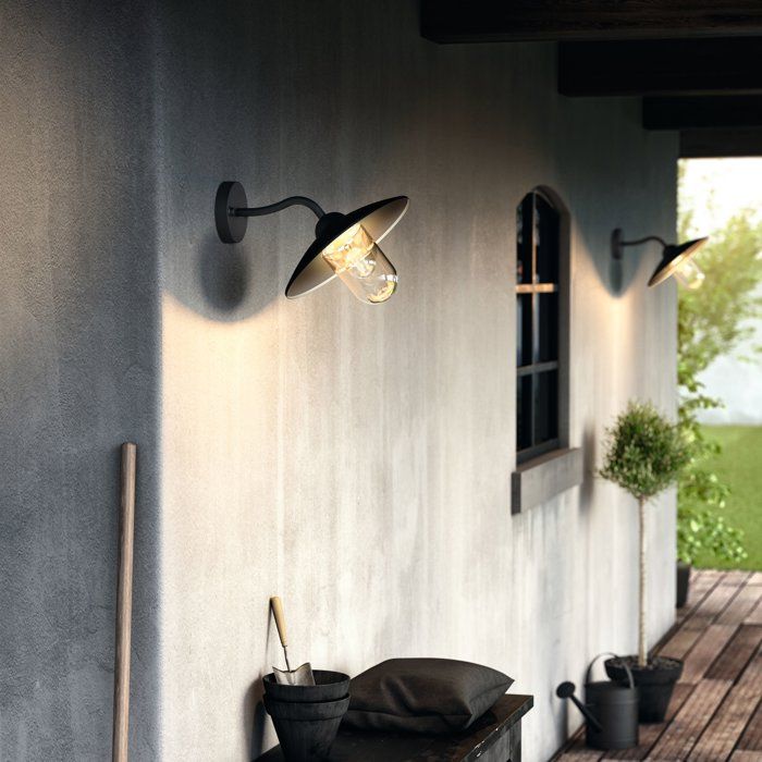 HAMMOCK-Outdoor wall light Descendant Black L30cm Black Philips