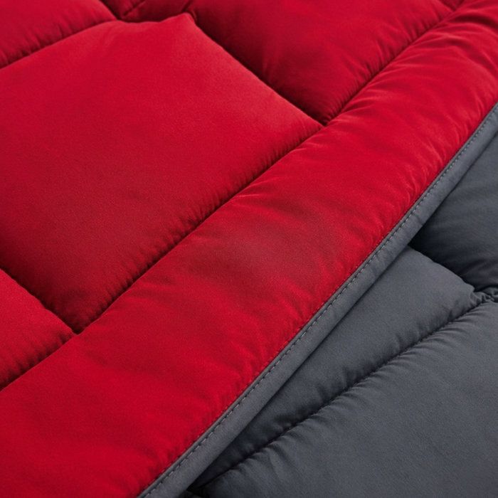 HUDSON Light microfiber duvet 200g / m² 220x240cm Gray & Red
