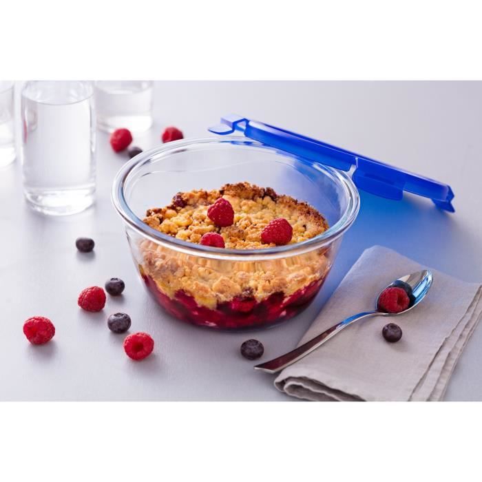 PYREX - COOK & GO - Round box in vere with lid 11 * 6 cm