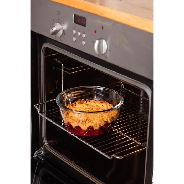 PYREX - COOK & GO - Round box in vere with lid 11 * 6 cm