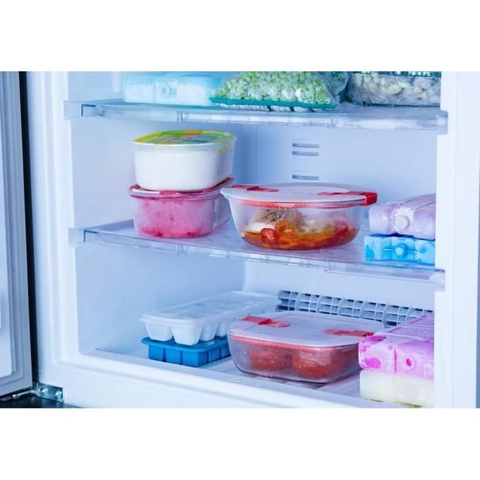 PYREX - COOK & HEAT - Square glass box with lid 25 * 22 cm