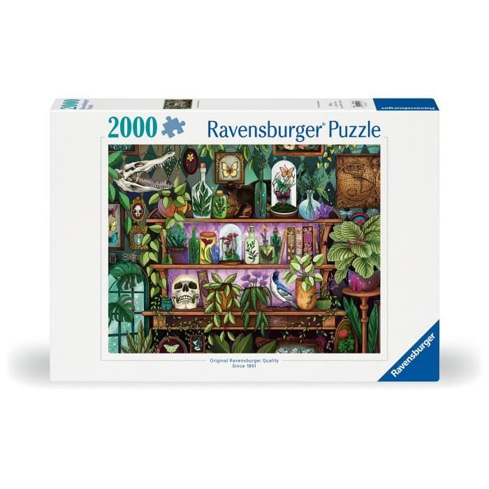 2000-piece puzzle, Ages 14 and up, Witchy trinkets and items, Premium quality puzzle made in Europe, Plants, 12001416