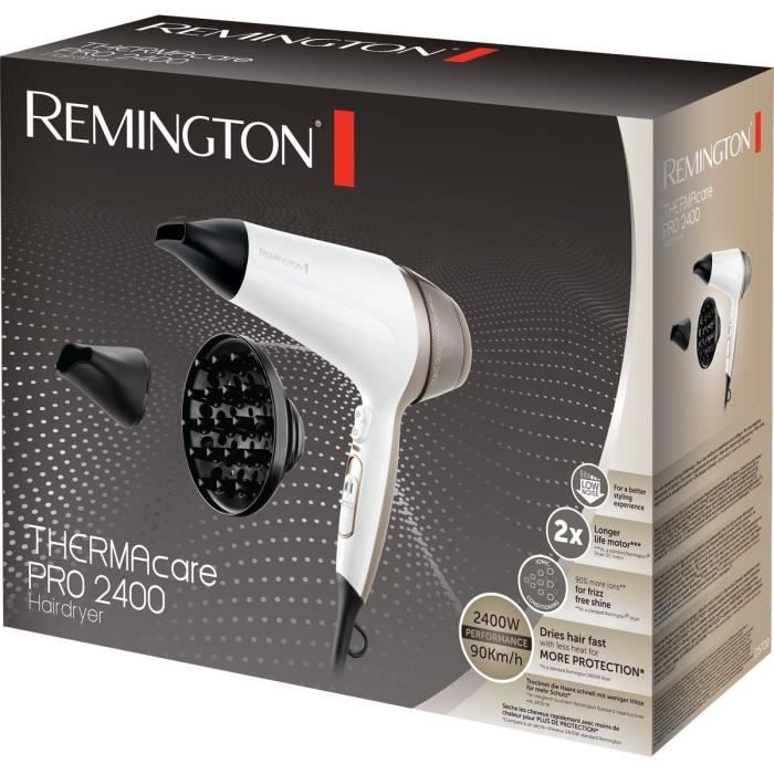Remington D5720 Ionic Hair Dryer Thermacare Pro 2400W - Ceramic Grid - Long-Life Motor - Silent