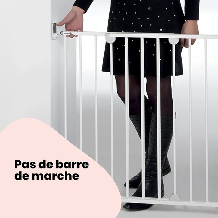 Barriere Safety First wall-fix extending metal blanche