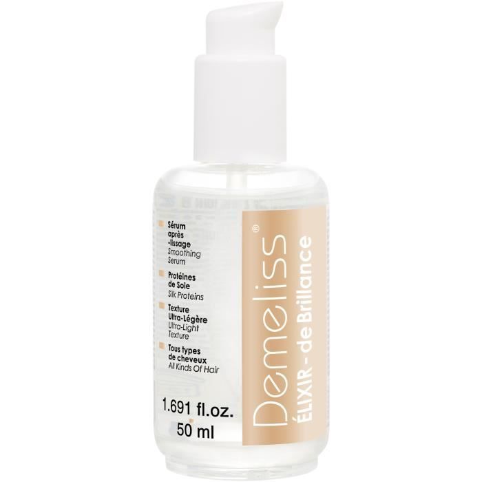 SAINT ALGUE 3992 - Demeliss Titanium box: Steam straightener + Elixir Ritual shine treatment 50ml - 150 ° C to 230 ° C - Auto stop