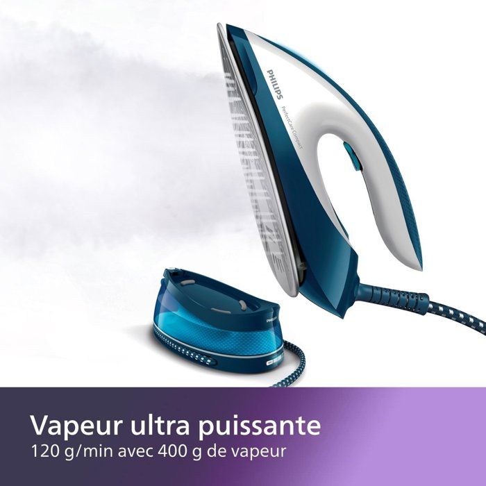 PHILIPS GC7840 / 20 - PerfectCare Compact Steam Station - 6.5 bar - Steam boost up to 400g - 1.5L water tank - SteamGlide