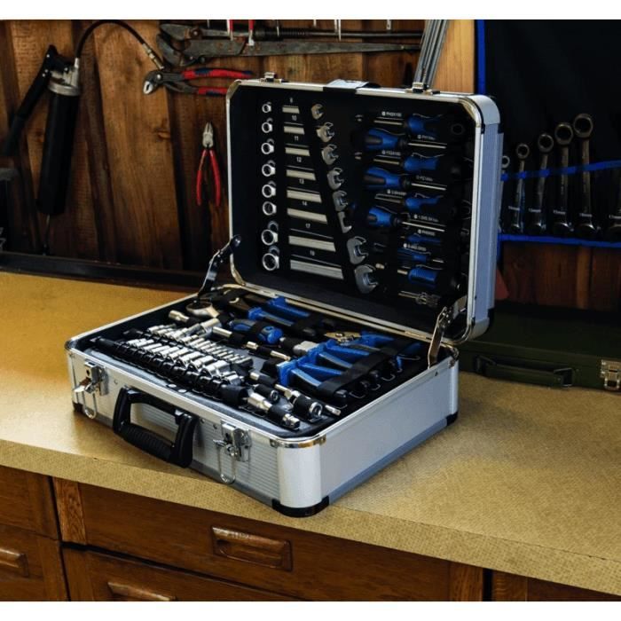 Scheppach Tool case Metal case of 101 tools in Chrome Vanadium TB150