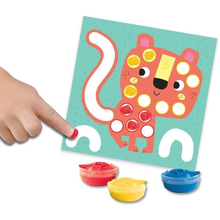 SES CREATIVE - My first - 3 in 1 Finger painting, coloring and sticker shapes