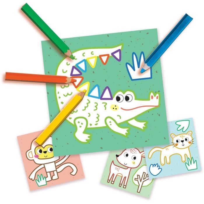 SES CREATIVE - My first - 3 in 1 Finger painting, coloring and sticker shapes