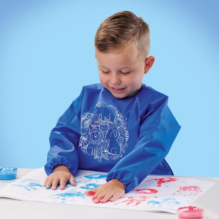 SES CREATIVE - Finger painting kit with Eco apron - 100% recycled
