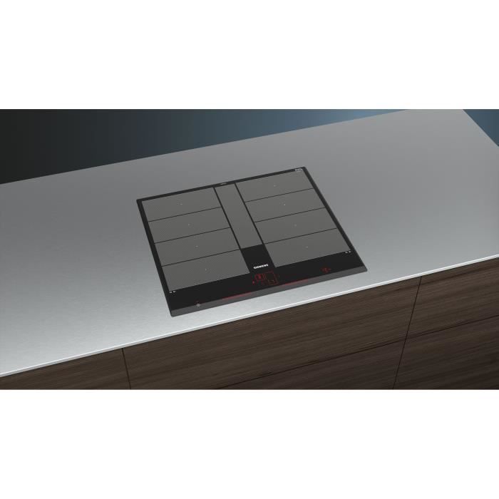 Induction hob - SIEMENS - IQ700 - 4 burners - 60 cm - Black - Dual LightSlider