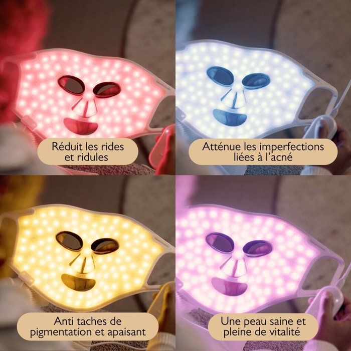 Silk'n Lumino - Mask Led Luminotherapie 100leds - Automatic routine programs - anti aging / anti imperfection sessions