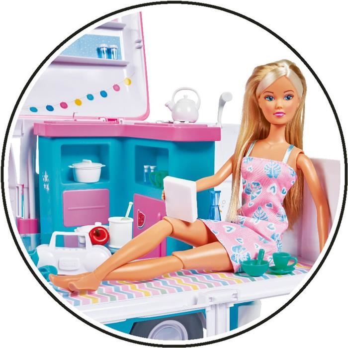 Model doll 29cm Steffi love and her motorhome that opens