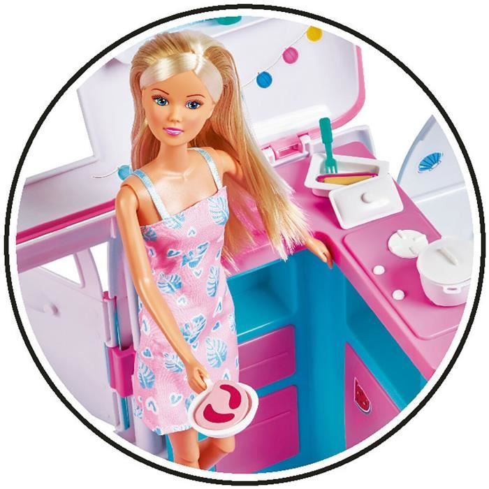 Model doll 29cm Steffi love and her motorhome that opens