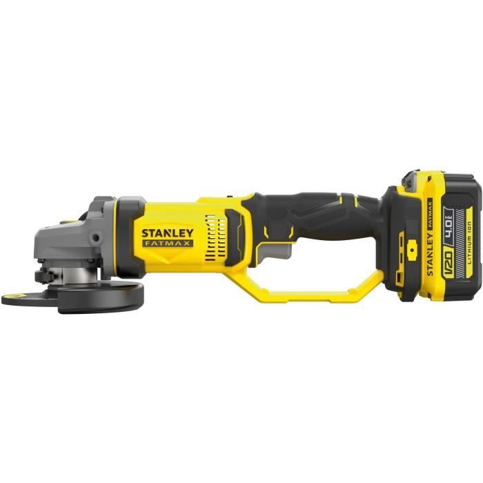 125 mm grinder - 18V Lithium - 1 4Ah Battery - STANLEY FATMAX V20 - SFMCG400M1K-QW