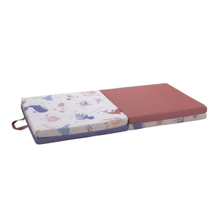 TINEO Smart rug Treasures of the ocean 3 in 1 - Evolutive - Removable cover - 120x120 cm -