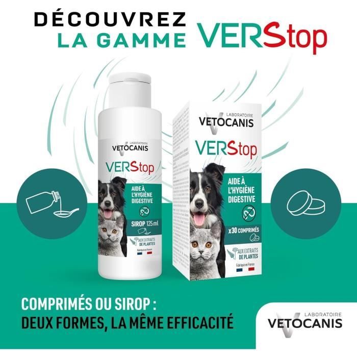 VETOCANIS Syrup against worms - 125 ml - For dogs and cats