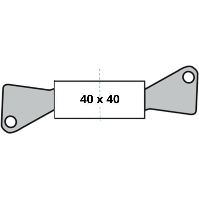 YALE Releasable Lock Cylinder - For Exterior / Entrance Door - 10 Pins - 5 Keys - 40 x 40 mm