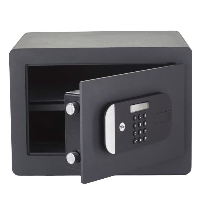 YALE High security safe with electronic lock (SKG certified), domestic size H.25 x W.35 x D.30 cm (18.6 L)