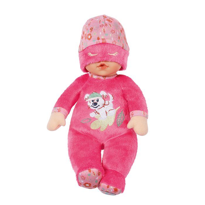 Baby Born - Sleepy - Soft doll with integrated rattle - Pink - 30cm - From 3 years old