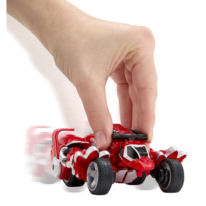 Armorsaurs  - Evolver Ajax - 2-in-1 Figure - Red - Dinosaur/Vehicle Conversion - Ages 6 and up