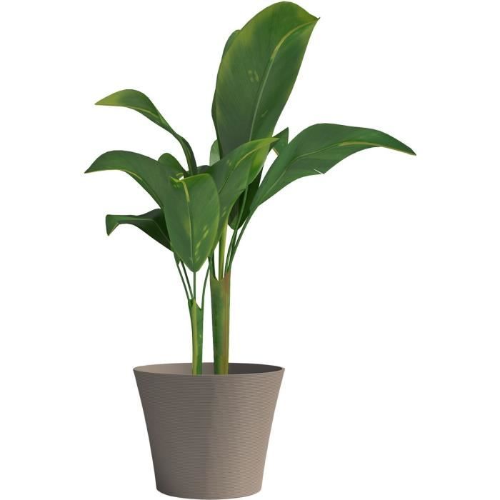 Flowerpot - GARDEN ID - Green Care Sense Taupe - 30 x 27 cm - 10 year warranty - 100% recycled - UV and frost resistant