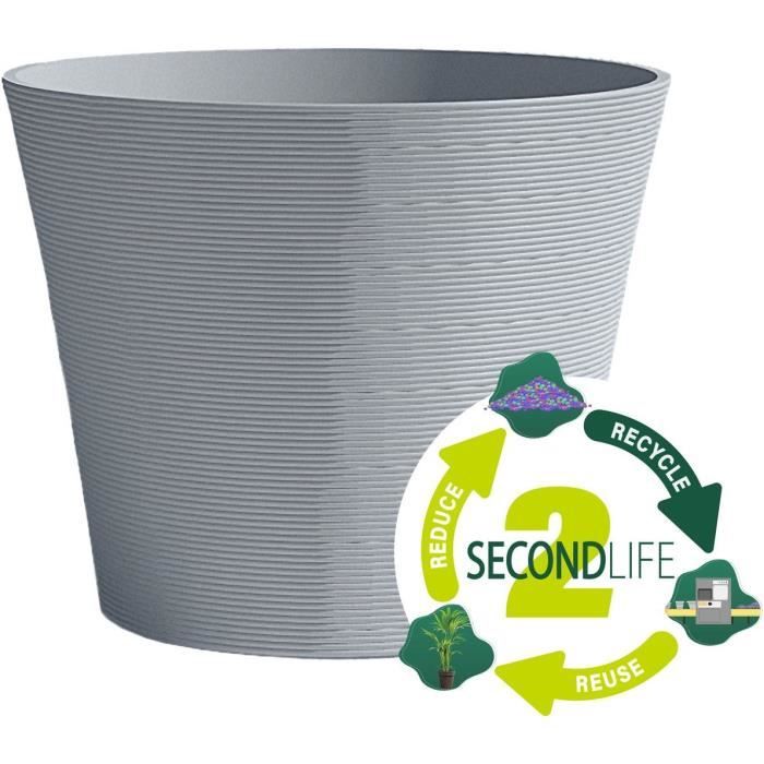 Flowerpot - GARDEN ID - Green Care Sense Blue Stone - 50 x 41 cm - 10 year warranty - 100% recycled - UV and frost resistant