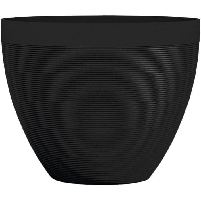Flowerpot - GARDEN ID - Green Care Impact Black-Anth - 30 x 26 cm - 10-year guarantee - 100% recycled - UV/frost resistant