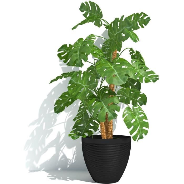 Flowerpot - GARDEN ID - Green Care Impact Black-Anth - 40 x 31 cm - 10-year guarantee - 100% recycled - UV/frost resistant