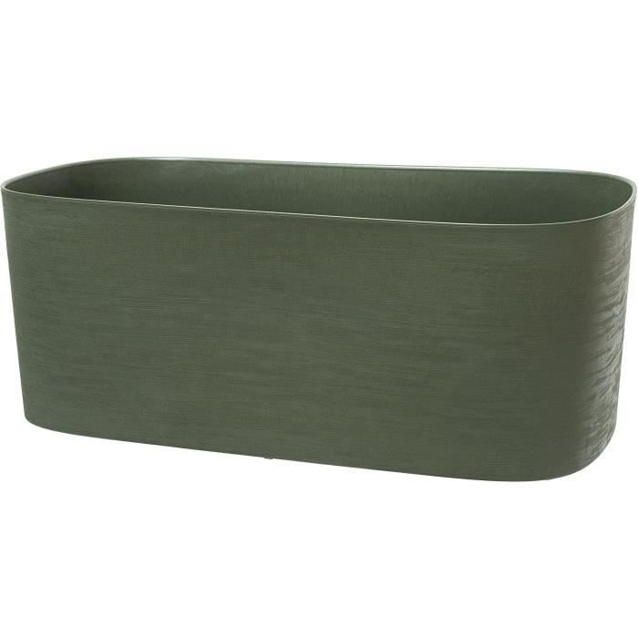 Planter + water reserve - GARDEN ID Respect - Verdigris 50 x 17 cm - 100% household waste - 100% recyclable