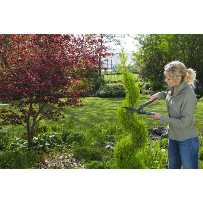 Gardena Cisaille a hedges Precision-Straight blades 180mm-Anti-adherence Revetement-ERGO handles-25 years warranty (12302-20)