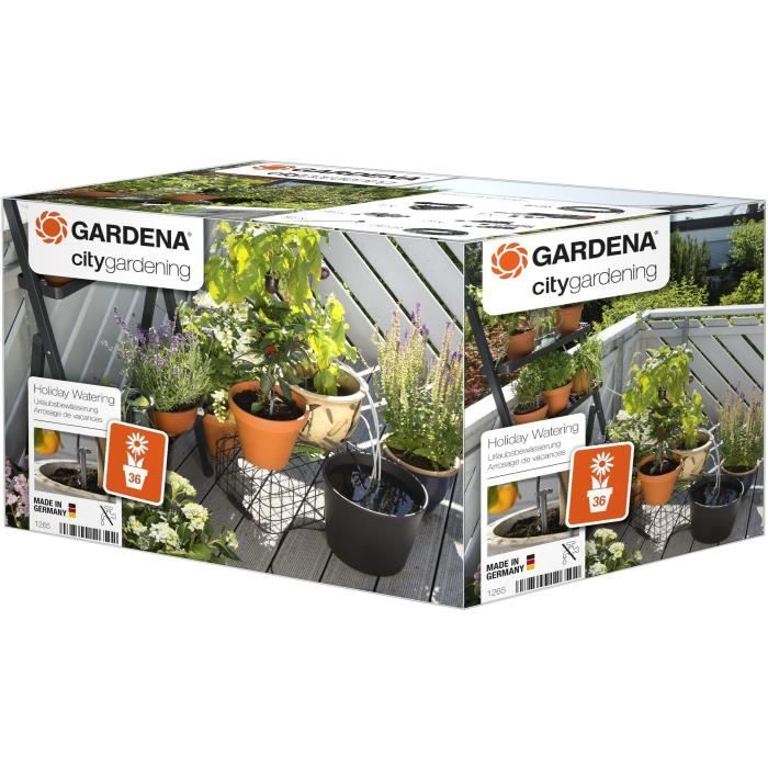 Gardena Automatic Holiday Waterproof-Complete watering kit-Max 36 plant capacity-Programmable-(1265-20)