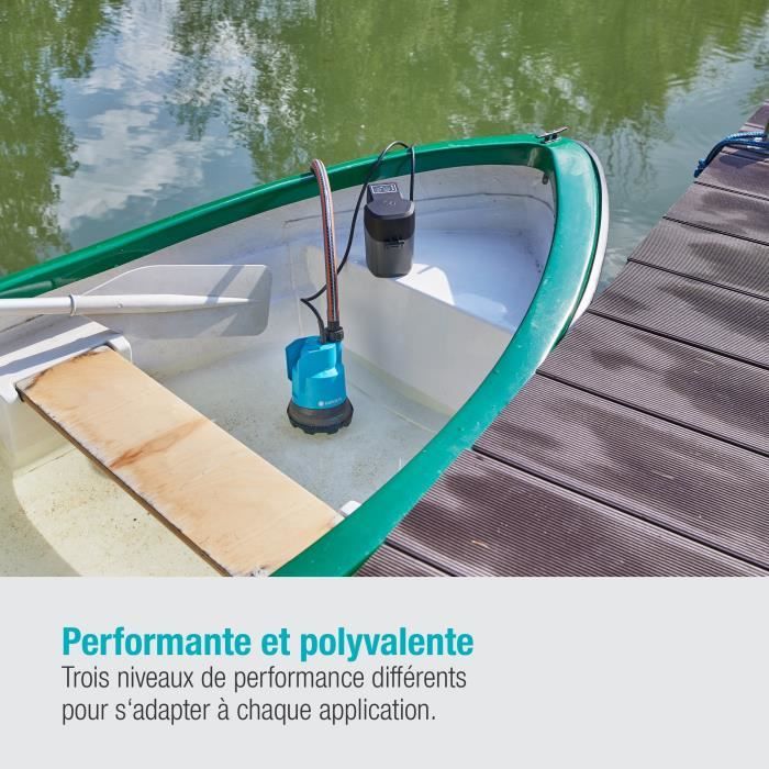 Gardena Shape Pump Light Water 200/2 Li-ion 18V P4A-Max 2000L/H & Pressure Max 2bar-Extension Guarantee 5 Years (14600-20)