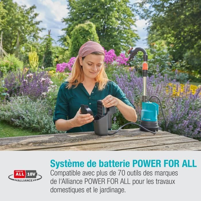 Gardena Pump for rainwater collector 2000/2 18V P4a