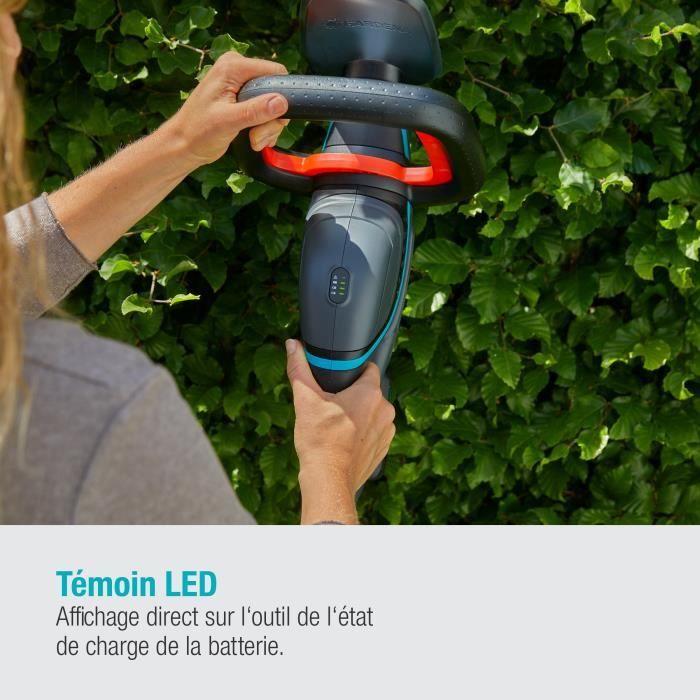 Height heights with Gardena battery - Comfortcut 60/18V - 18V - 60 cm (delivered with Li -ion battery 2.5ah + charger)