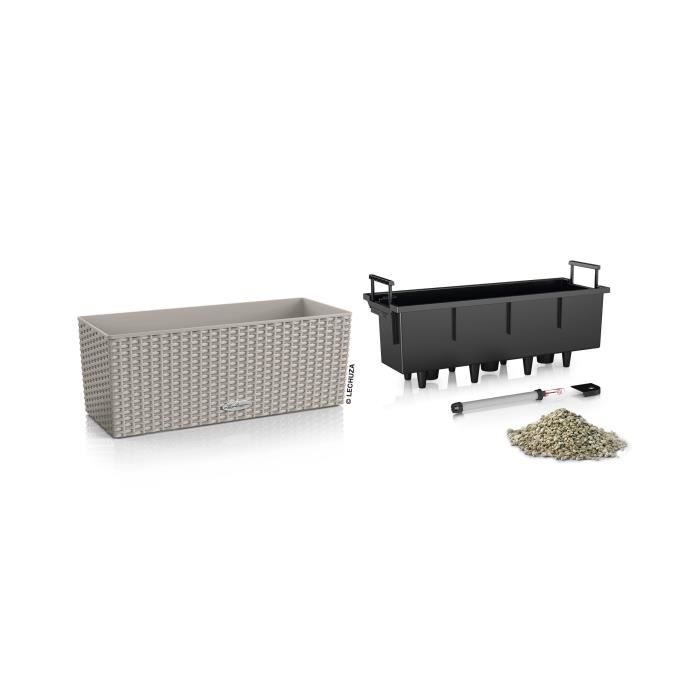 Jardiniere - Balconera cottage 50 - Complete kit - Sand brown - 8 L - LECHUZA
