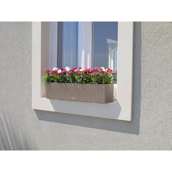 Jardiniere - Balconera cottage 80 - Complete kit - Sand brown - 12 L - LECHUZA