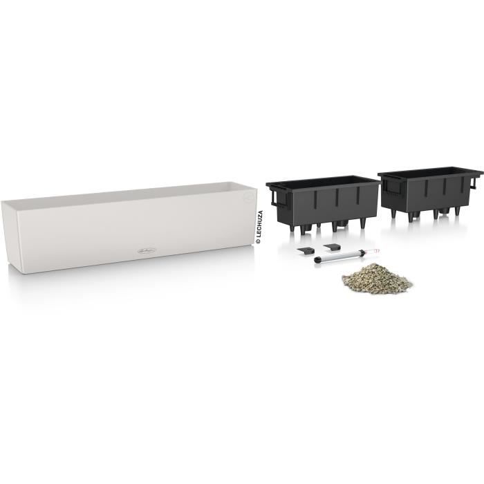 Jardiniere - Balconera color 80 - Complete kit - Light gray - 12 L - LECHUZA