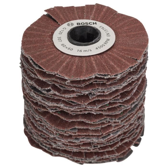 Bosch abrasive cylinder - (120 grain, 60mm roller width, flexible, accessory for Texoro)