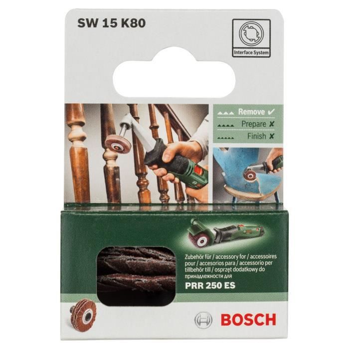 Bosch abrasive cylinder - (Accessory for Texoro, Grain 80, 15mm width, flexible)
