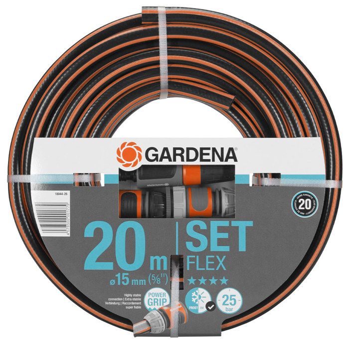 GARDENA Garden hose Flex 20m Ø15 mm + lance and access