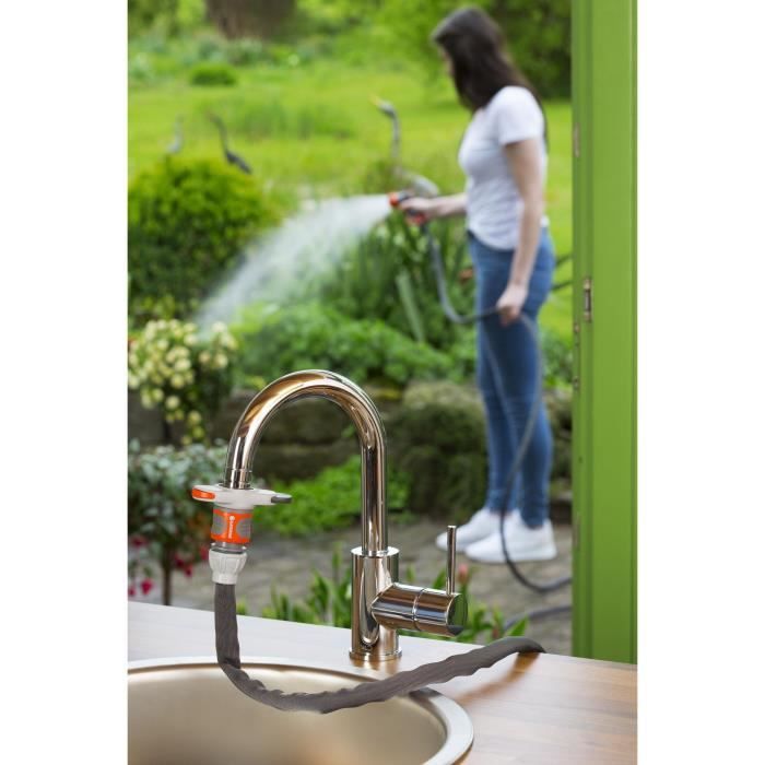 Gardena adapter for interior tap-Adapted connection M22 or female M24-5 year warranty (18210-20)