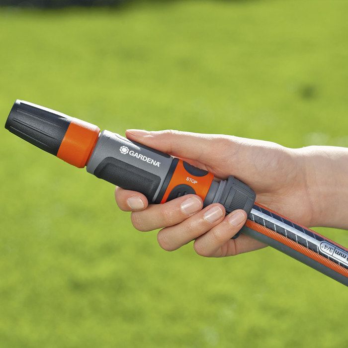 Gardena Aquastop watering connection-adapted Ø19mm hose-anti water flow-power grip-5 years warranty (18214-20)