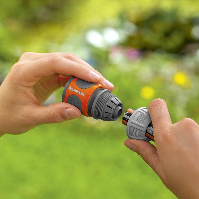 Gardena quick watering connection-suitable hose Ø13mm & Ø15mm-1 click fixation-Power GIP-5 years warranty (18215-20)