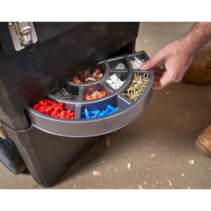 STANLEY Empty workshop trolley Carbon