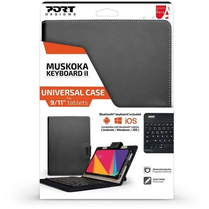 Cover for Tablet + Bluetooth Keyboard - PORT DESIGNS - Muskoka - 9/11